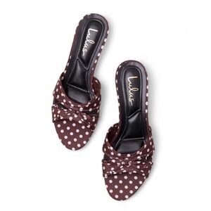 Lulus Polka Dot Low Heel Sandal